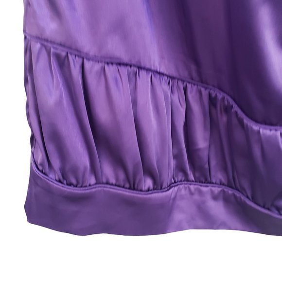 Torrid Purple Slip Dress Size 1 Beaded New With Tags Satin Short Evening Coctail - Picture 4 of 6